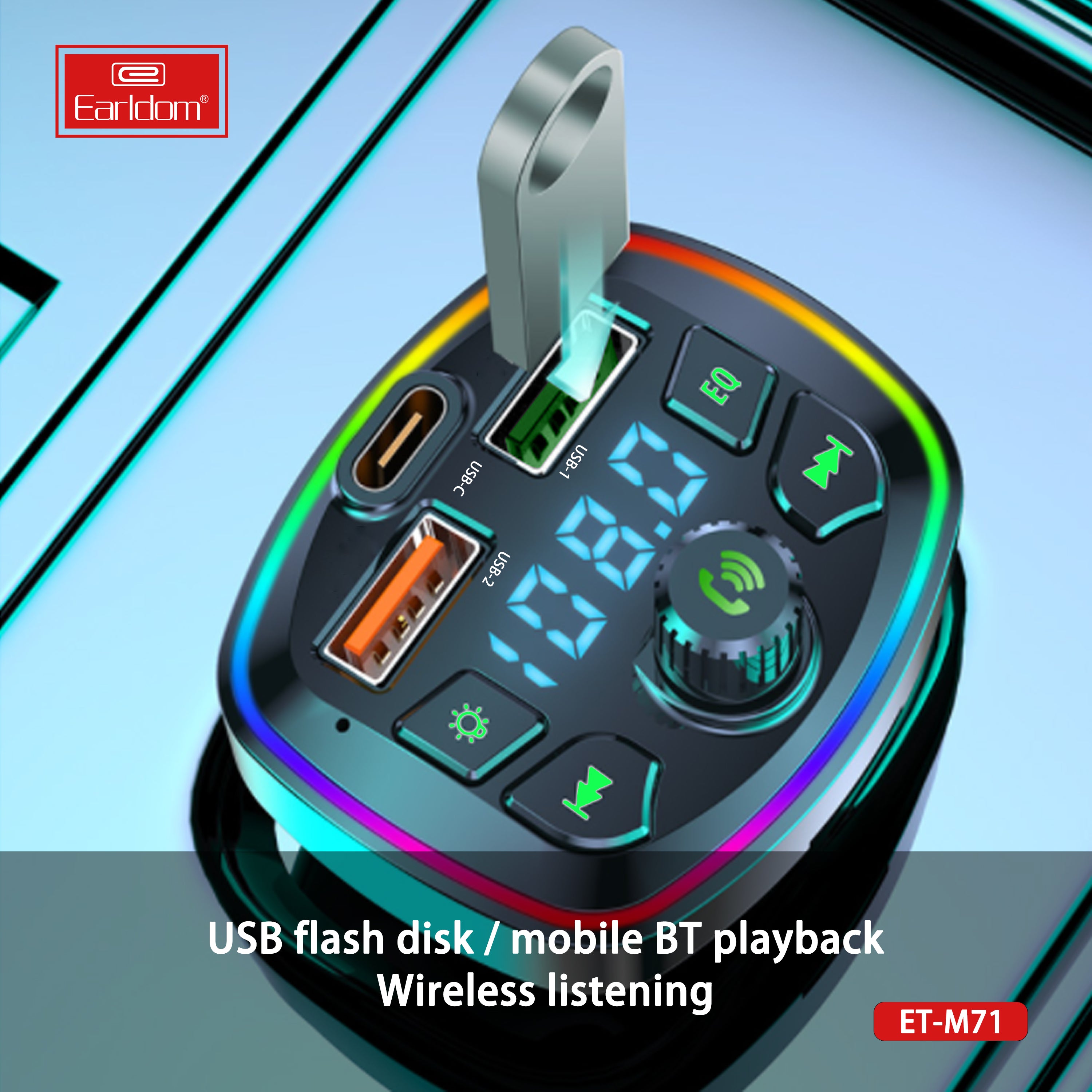 ET-M71 FM Transmitter Bluetooth Car kit ET-M71 FM Transmitter Bluetooth Car kit